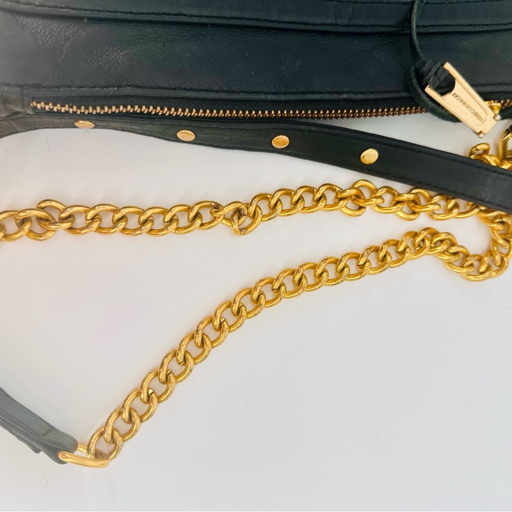 Rebecca Minkoff Black Leather Crossbody Bag w/ Gold Hardware - Picture 12 of 12